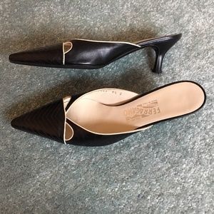 Salvatore Ferragamo Pointed Toe Mule Heel